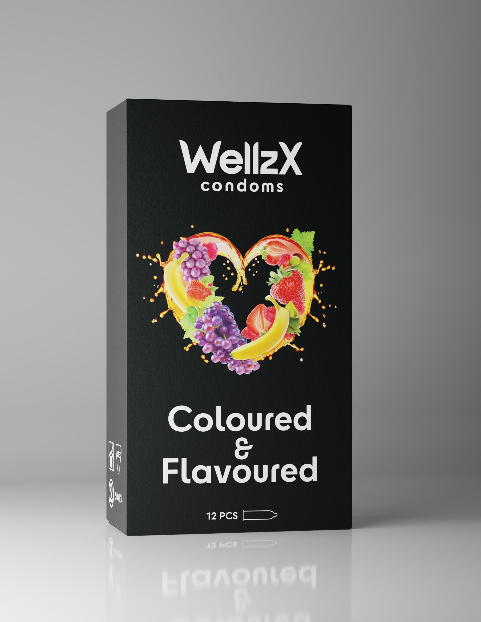 Coloured and Flavoured Condoms for Mens 12  Pieces12Pcs