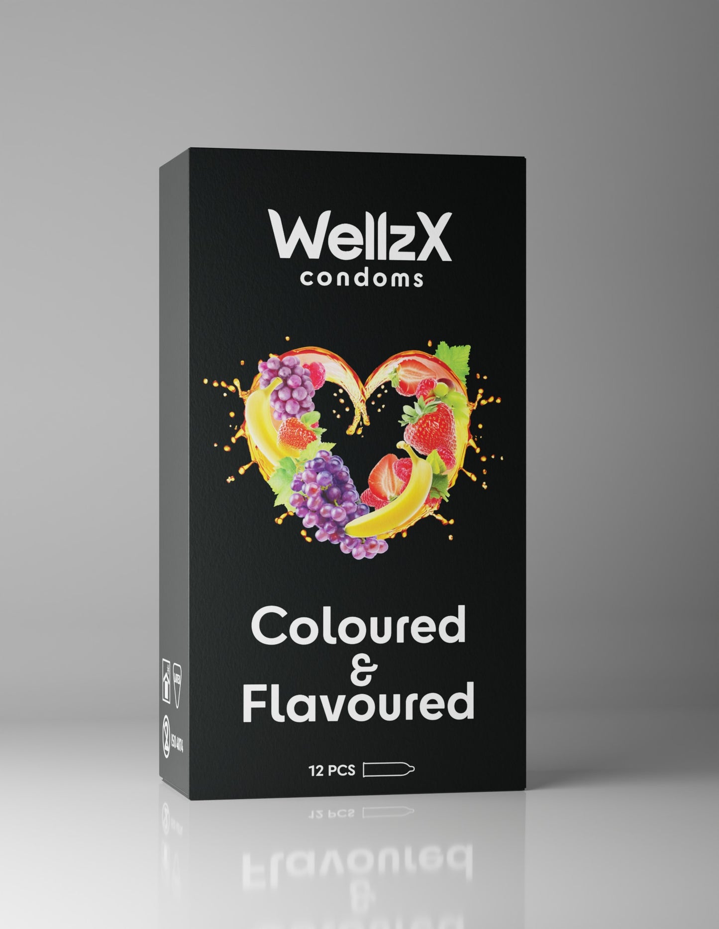 Coloured and Flavoured Condoms for Mens 12  Pieces12Pcs